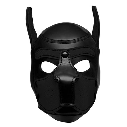 MASTER SERIES SPIKE NEOPRENE PUPPY HOOD BLACK