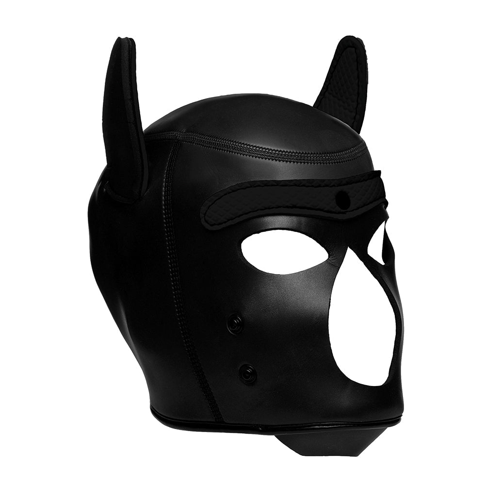 XR BRANDS - MASTER SERIES SPIKE NEOPRENE PUPPY HOOD BLACK