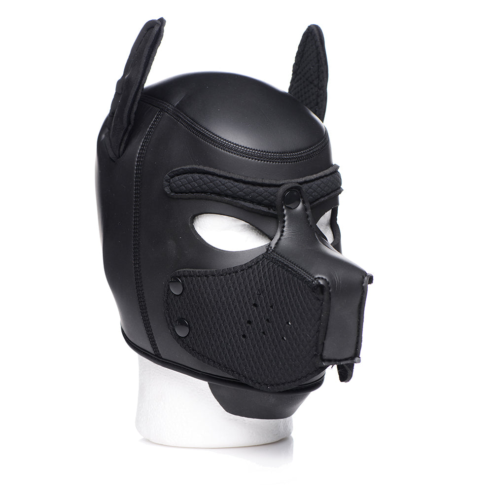MASTER SERIES SPIKE NEOPRENE PUPPY HOOD BLACK