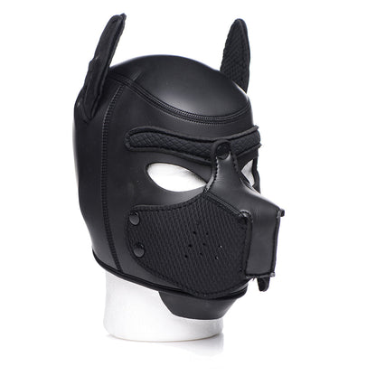 MASTER SERIES SPIKE NEOPRENE PUPPY HOOD BLACK