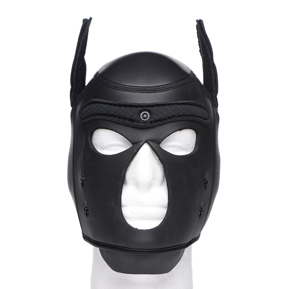 MASTER SERIES SPIKE NEOPRENE PUPPY HOOD BLACK
