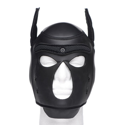 MASTER SERIES SPIKE NEOPRENE PUPPY HOOD BLACK