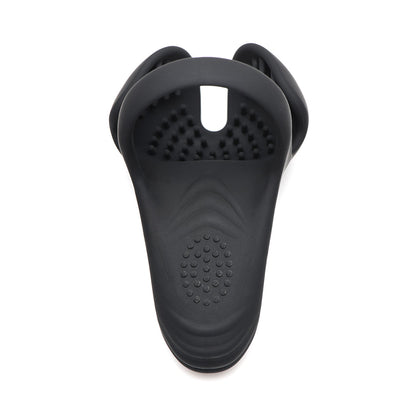 TRINITY MEN 10X SILICONE COCK & BALL RING WITH TAINT STIM AND REMOTE CONTROL