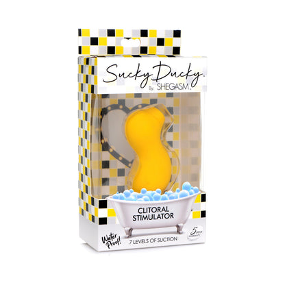 XR BRANDS - SHEGASM SUCKY DUCKY CLITORAL STIMULATOR YELLOW