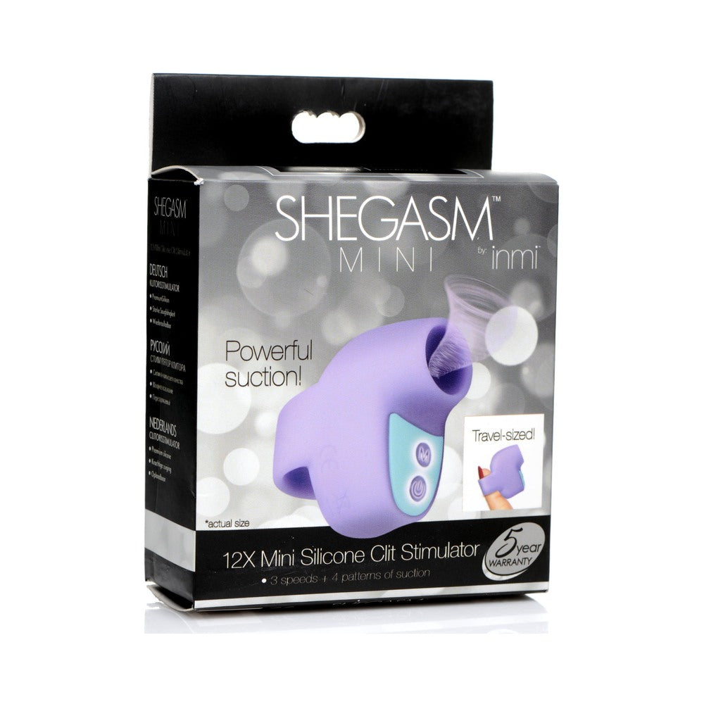 SHEGASM MINI 12X MINI SILICONE CLIT STIMULATOR PURPLE