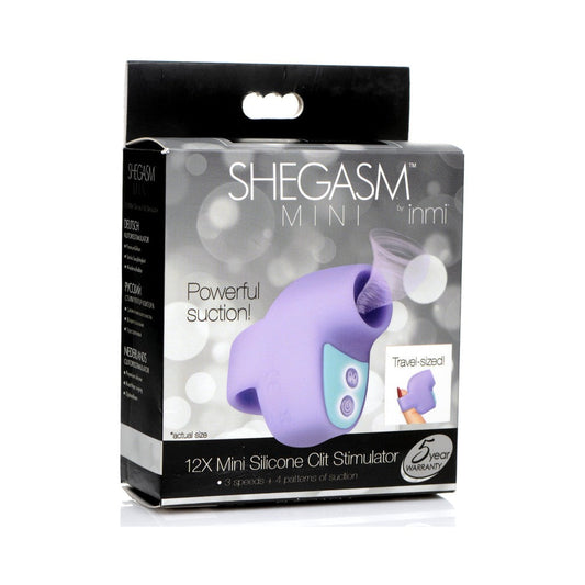 SHEGASM MINI 12X MINI SILICONE CLIT STIMULATOR PURPLE