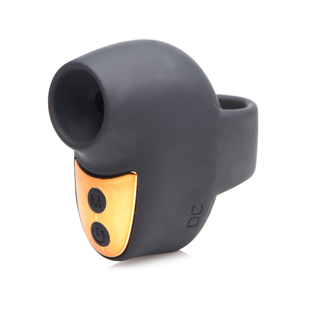 SHEGASM MINI 12X MINI SILICONE CLIT STIMULATOR BLACK