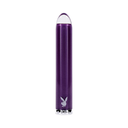 PLAYBOY AMETHYST RECHARGEBLE VIBRATING GLASS VIBE PURPLE