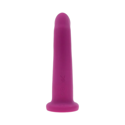PLAYBOY - FLUFFLE RECHARGEABLE VIBRATING DUAL STIMULATOR SILICONE PURPLE