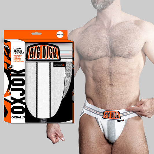 OXBALLS OXJOK BULGER PUMPER-SACK SLIDER JOCK WHITE SNOW L