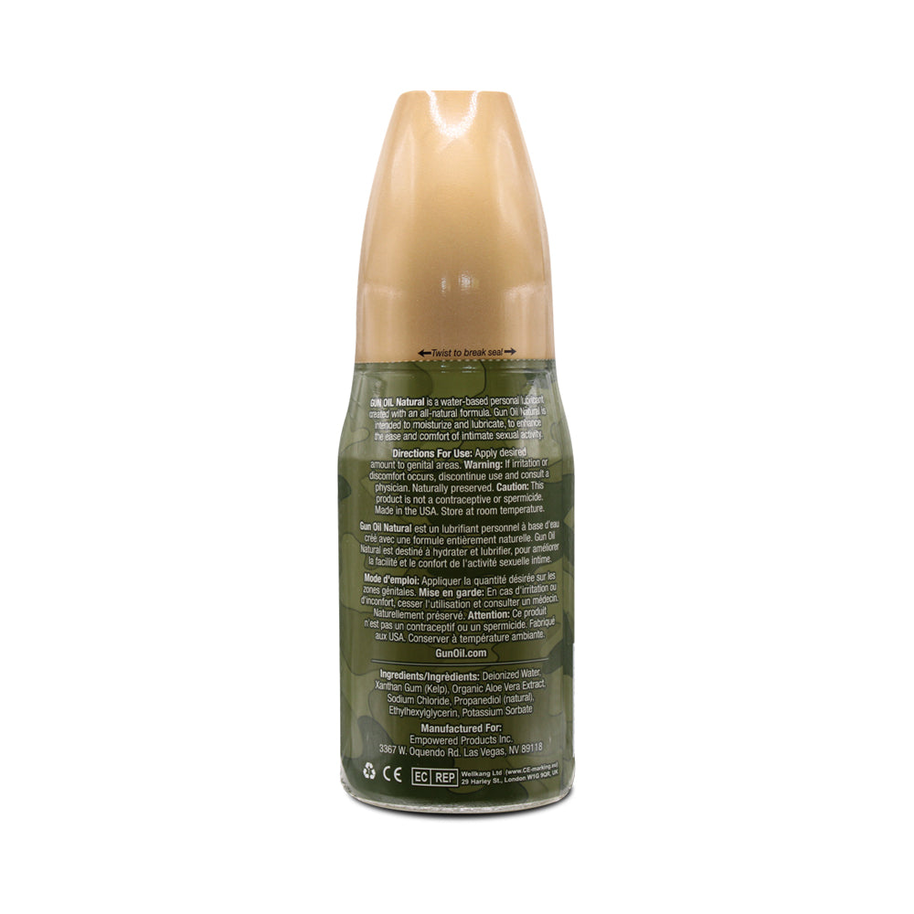GUN OIL - NATURAL WATER-BASED LUBRICANT 8 OZ.