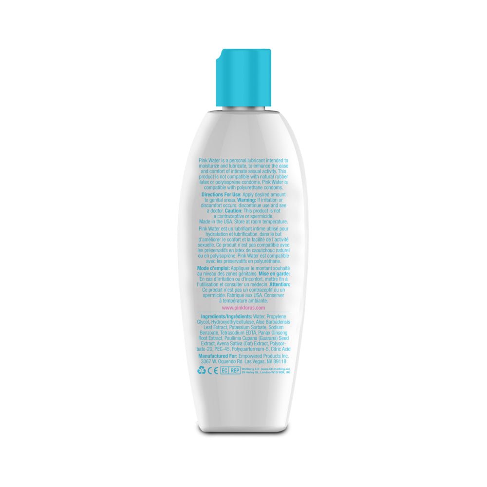 PINK WATER WATER-BASED LUBRICANT 8 OZ.