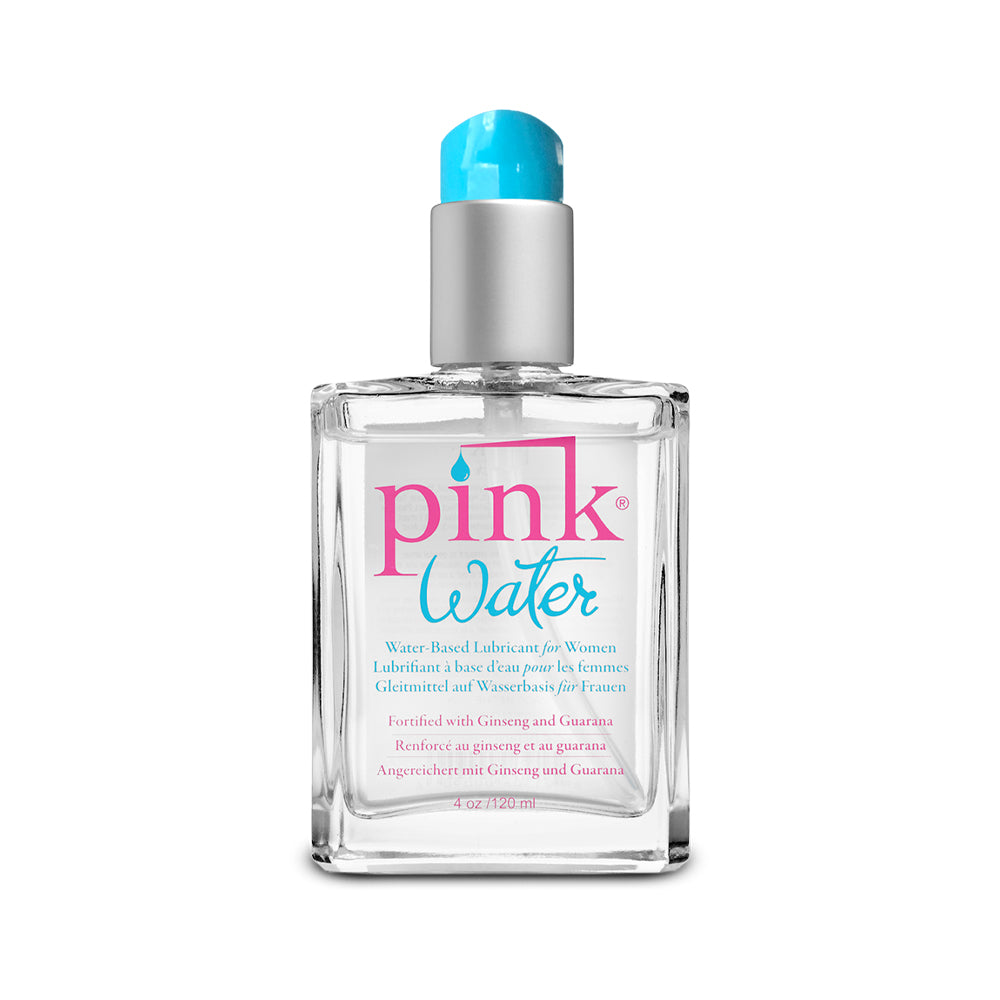 PINK WATER WATER-BASED LUBRICANT 4 OZ. GLASS BOTTLE