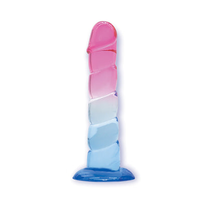 SHADES SWIRL 7.5 IN. DILDO PINK/BLUE