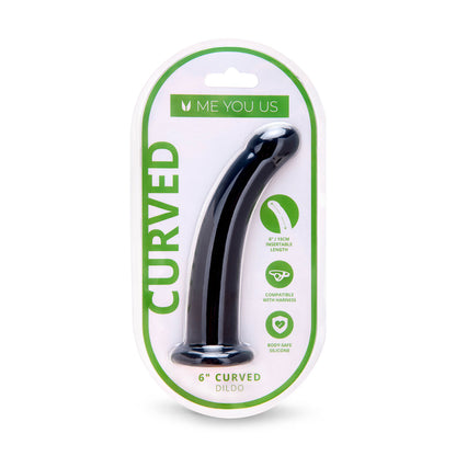 ME YOU US - 6 IN. CURVED SILICONE DILDO