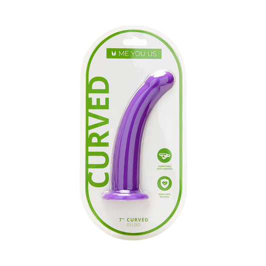 ME YOU US - 7 IN. CURVED SILICONE DILDO