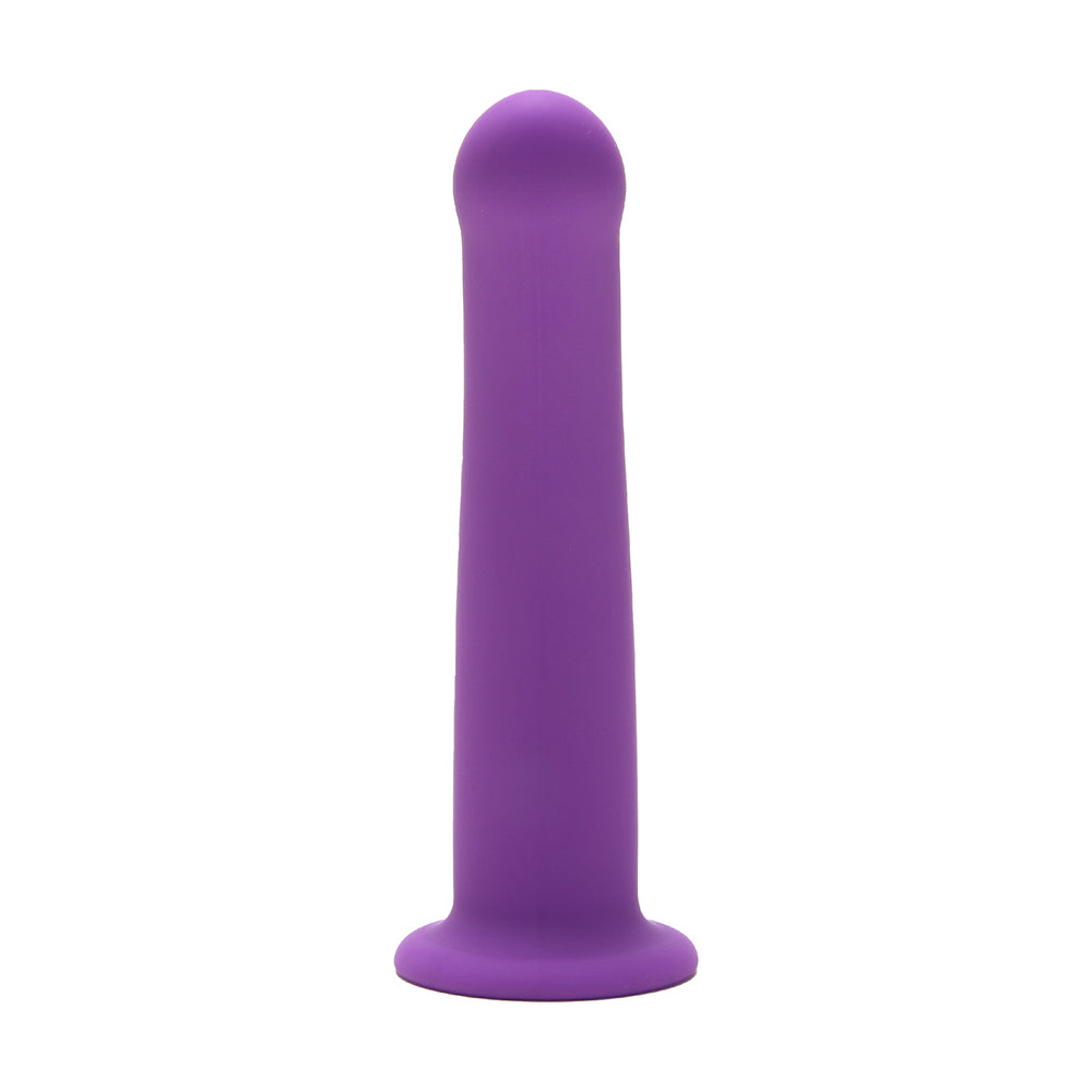 ME YOU US 7 IN. CURVED SILICONE DILDO PURPLE