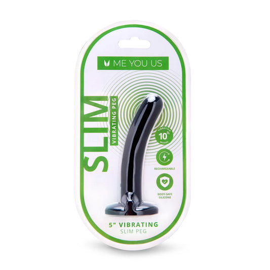 ME YOU US - 5 IN. VIBRATING RECHARGEABLE SLIM BEGINNERS PEG