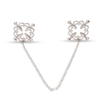 ME YOU US FLOWER DESIGN NIPPLE CHAIN