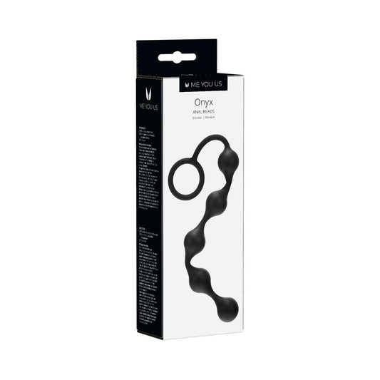 ME YOU US ONYX SILICONE ANAL BEADS BLACK