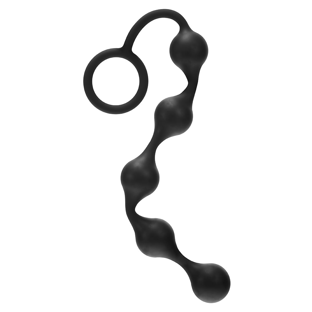 ME YOU US ONYX SILICONE ANAL BEADS BLACK