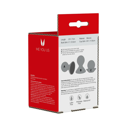 ME YOU US DUAL MASSEUSE SILICONE NIPPLE SUCKERS 2-PACK PURPLE