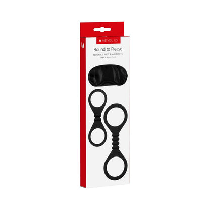 ME YOU US - BOUND TO PLEASE BLINDFOLD WRIST AND ANKLE CUFFS