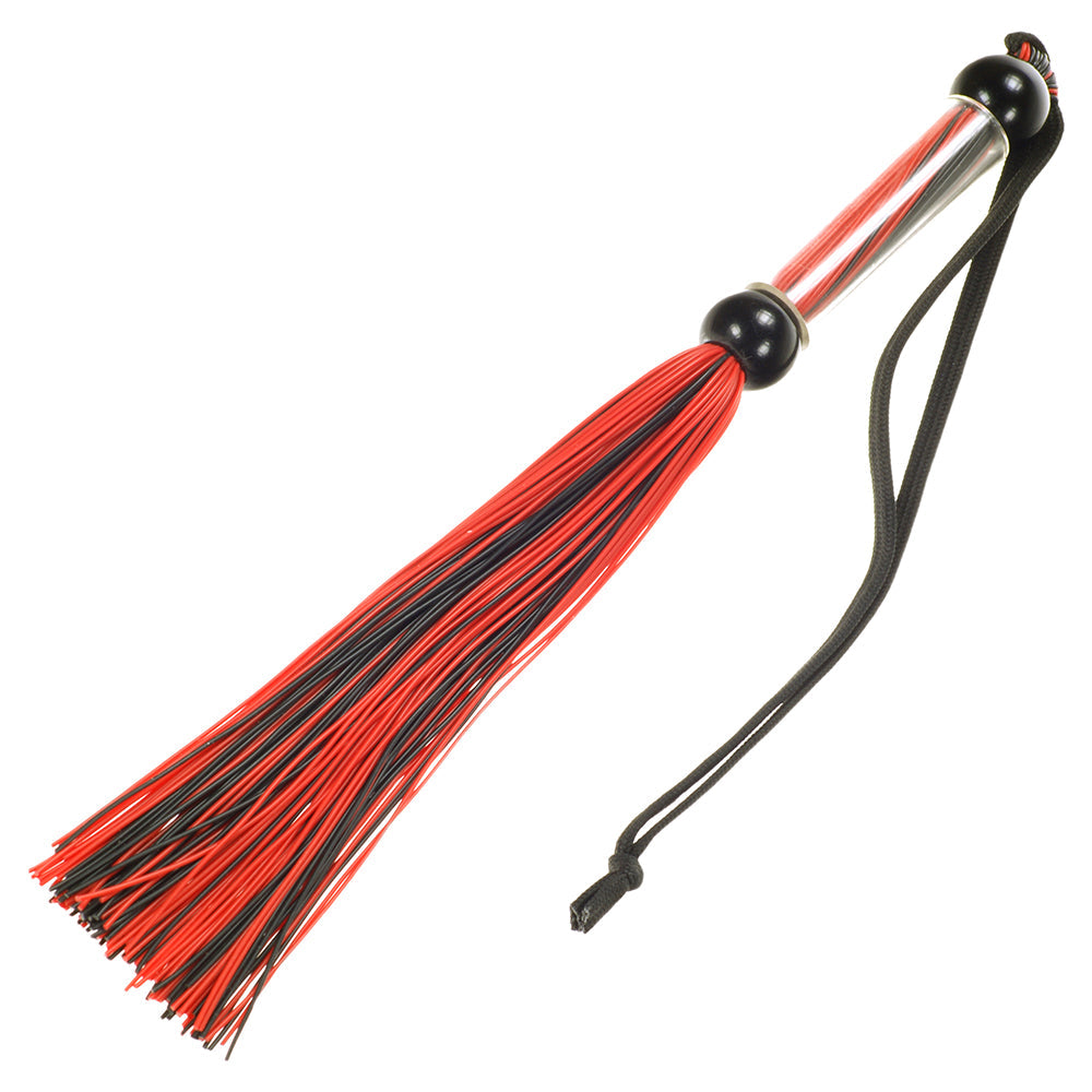 ME YOU US - TEASE AND PLEASE SILICONE FLOGGER BLACK
