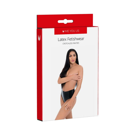 ME YOU US - LATEX CROTCHLESS PANTIES LARGE