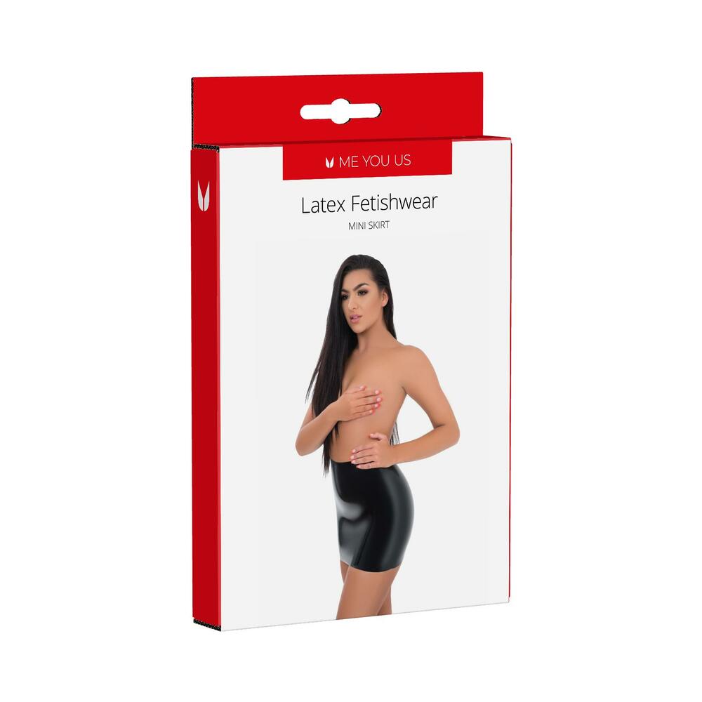 ME YOU US LATEX MINI SKIRT MEDIUM