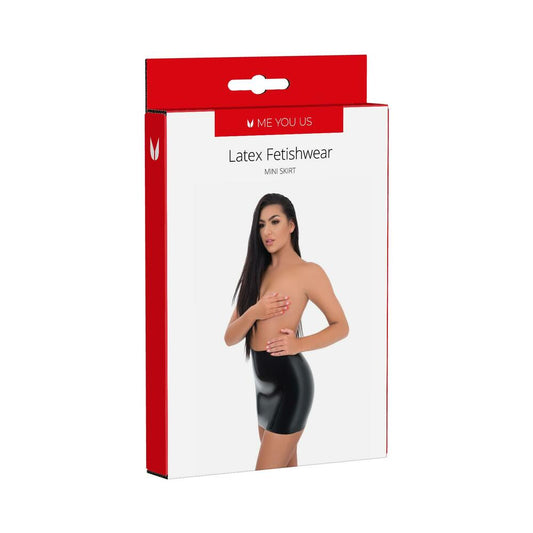 ME YOU US LATEX MINI SKIRT LARGE