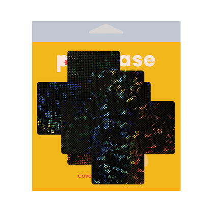 PLUS X BLACK DISCO BALL FULL BREAST COVERS SUPPORT TAPE