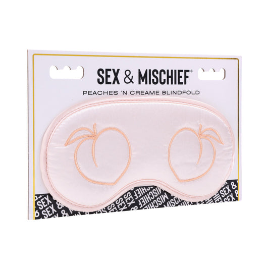 SPORTSHEETS SEX & MISCHIEF PEACHES ''N CREAME BLINDFOLD