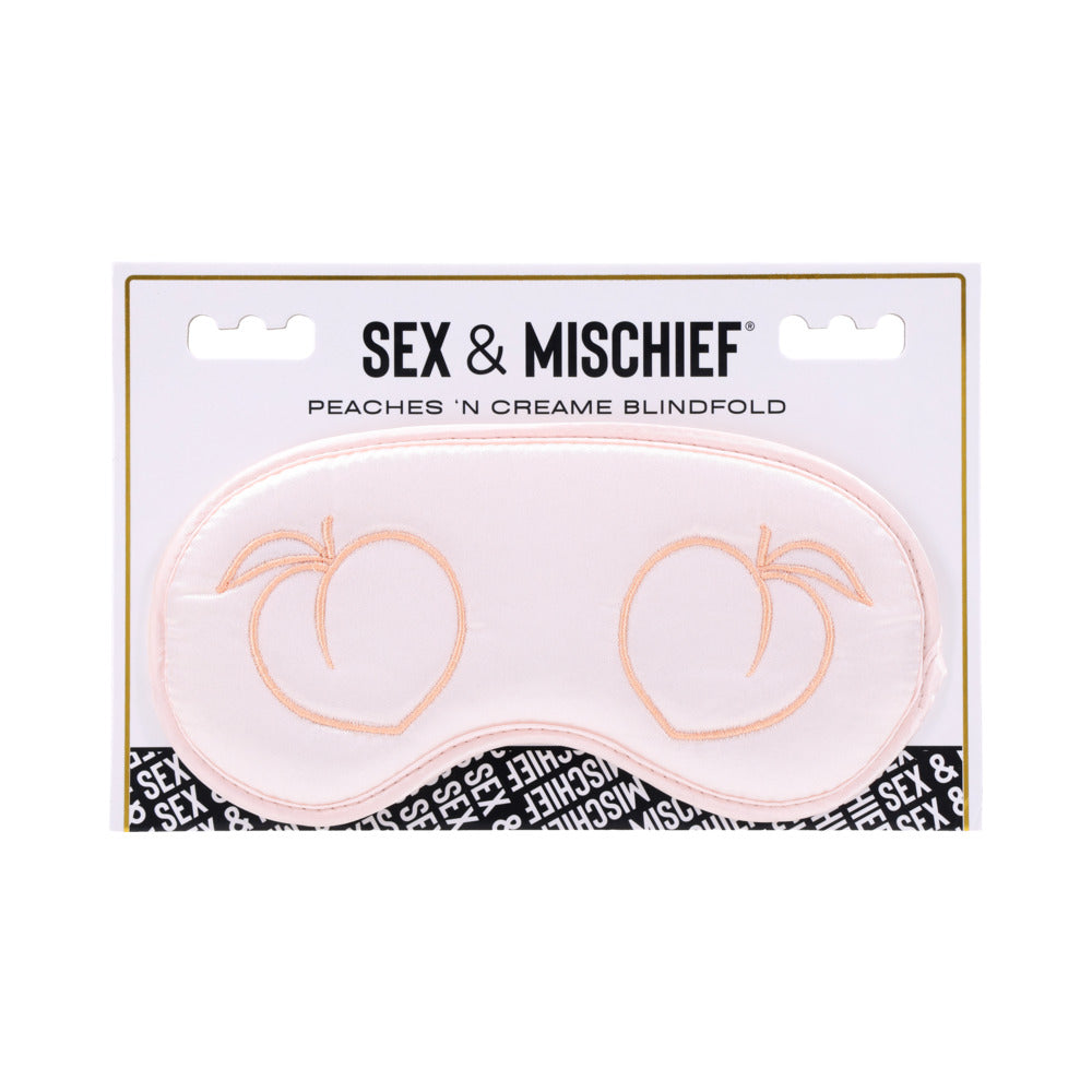 SPORTSHEETS SEX & MISCHIEF PEACHES ''N CREAME BLINDFOLD