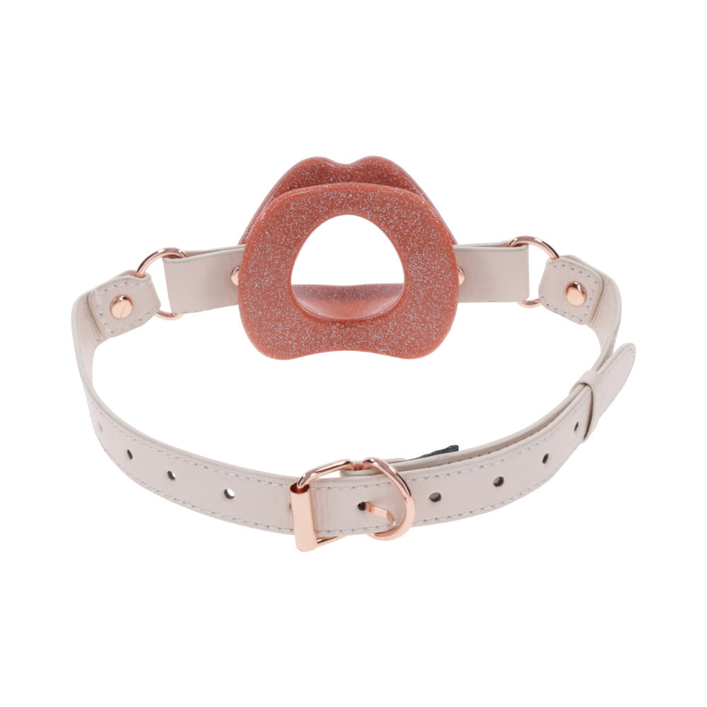 SPORTSHEETS - BÂILLON BOUCHE EN SILICONE PEACHES 'N CREAME SEX & MISCHIEF