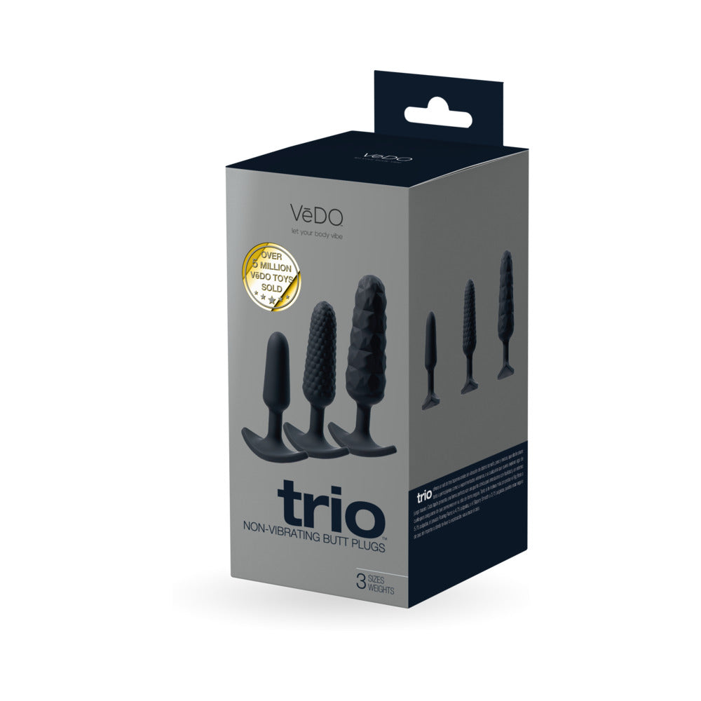 VEDO - TRIO ANAL PLUG SET BLACK