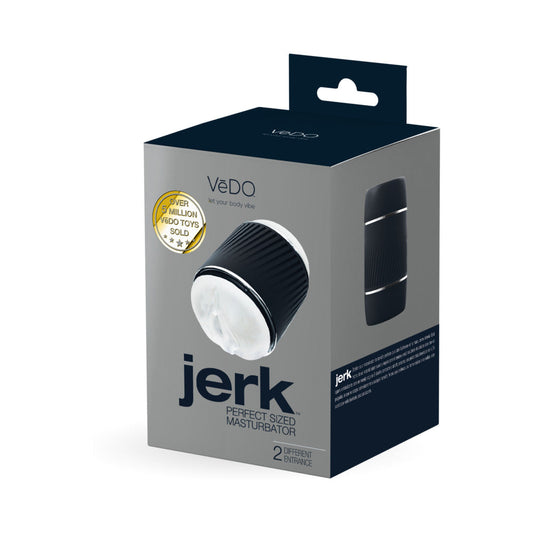 VEDO - JERK MASTURBATION SLEEVE BLACK WITH CLEAR SLEEVE