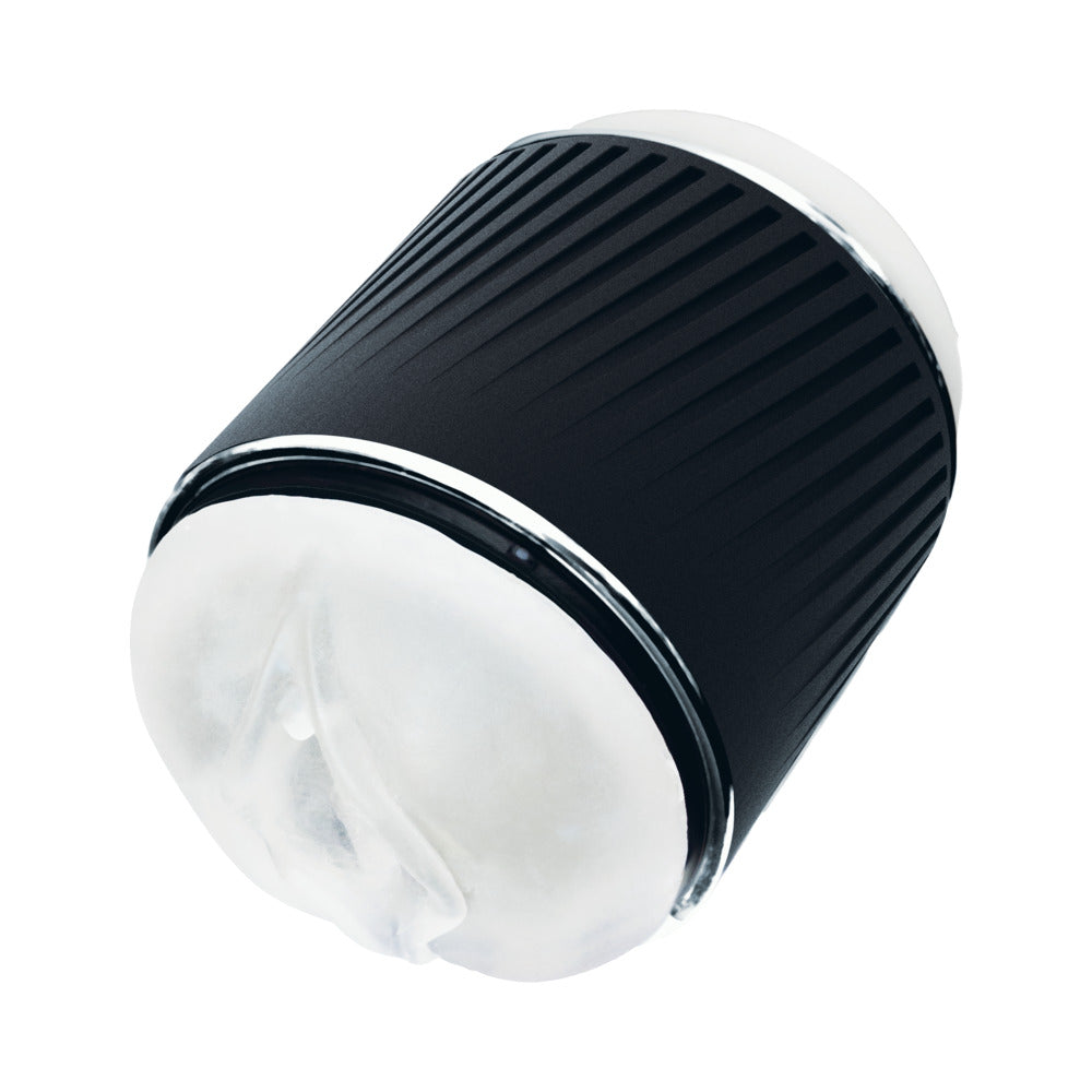 VEDO JERK MASTURBATION SLEEVE BLACK WITH CLEAR SLEEVE