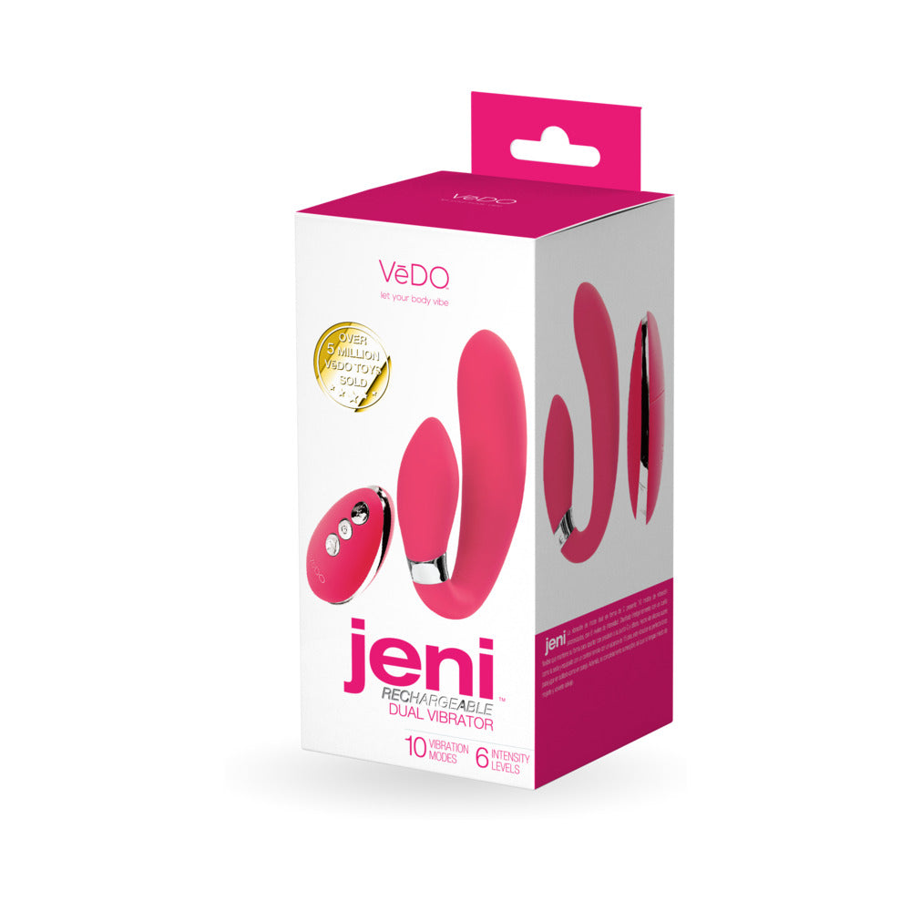 VEDO JENI C-SHAPED DUAL MOTOR VIBE WITH REMOTE PINK