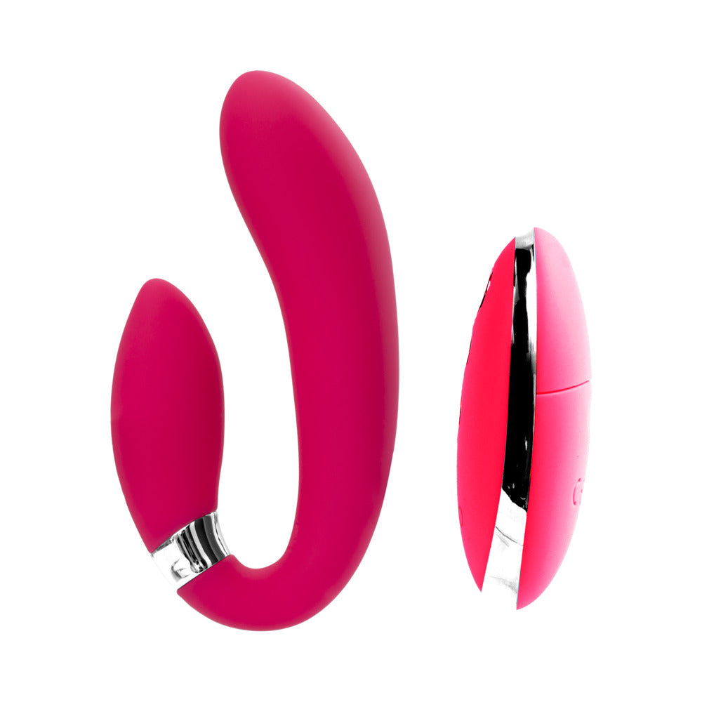 VEDO JENI C-SHAPED DUAL MOTOR VIBE WITH REMOTE PINK