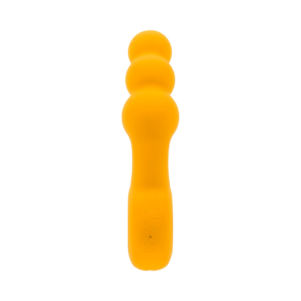 GENDER X BUMBLE RECHARGEABLE SILICONE VIBRATING PLUG YELLOW