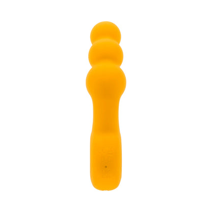 GENDER X BUMBLE RECHARGEABLE SILICONE VIBRATING PLUG YELLOW