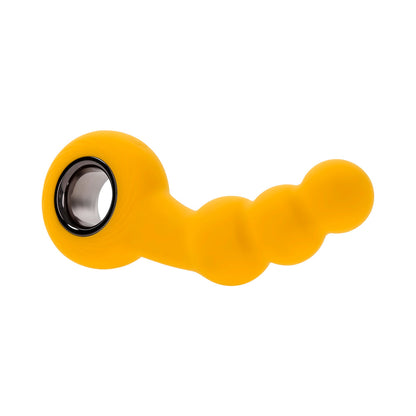 GENDER X BUMBLE RECHARGEABLE SILICONE VIBRATING PLUG YELLOW