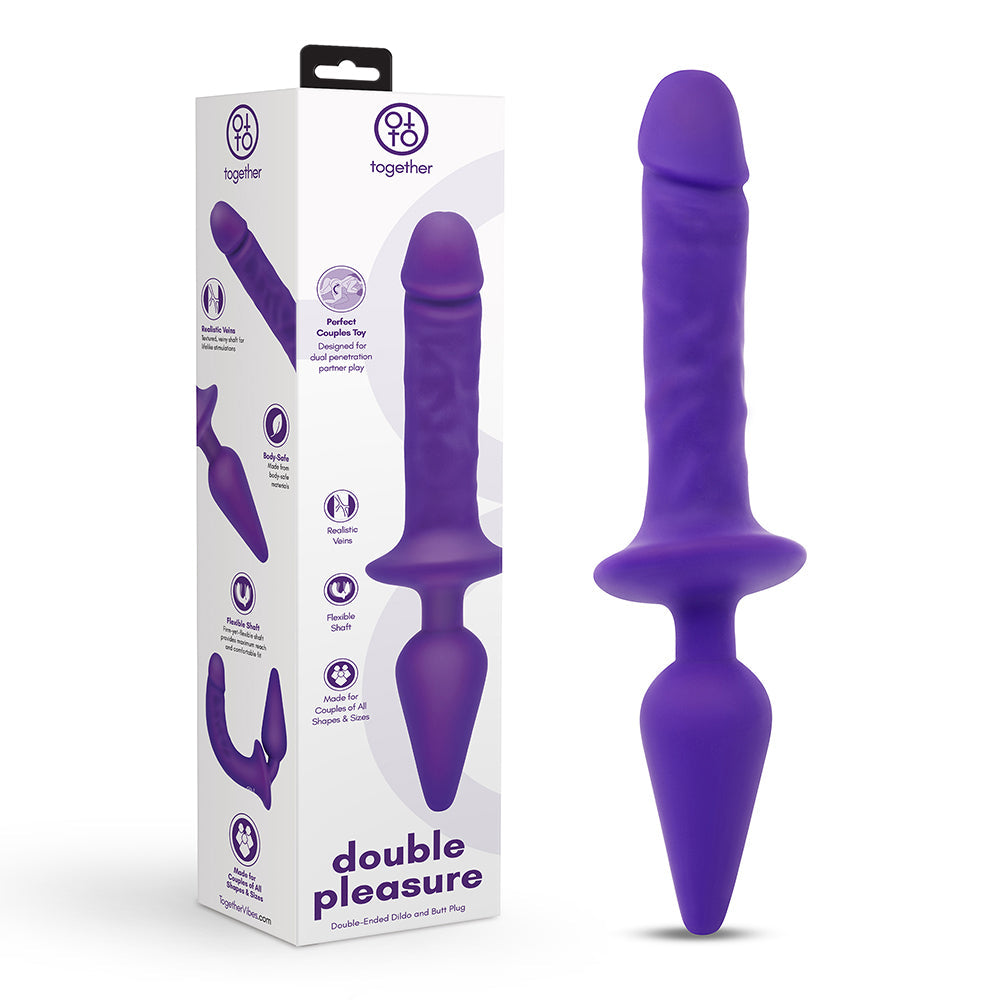 TOGETHER TOY - TOGETHER COUPLES DOUBLE PLEASURE PURPLE