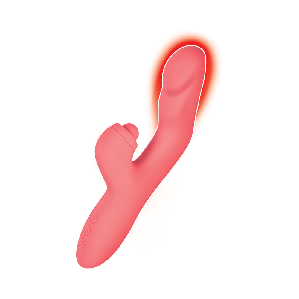 GODDESS HEAT UP TAPPING MASSAGER CORAL