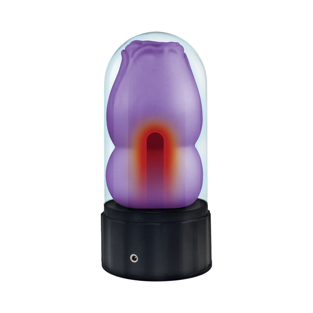 DELITE HEATED ROSE MASTURBATOR PURPLE