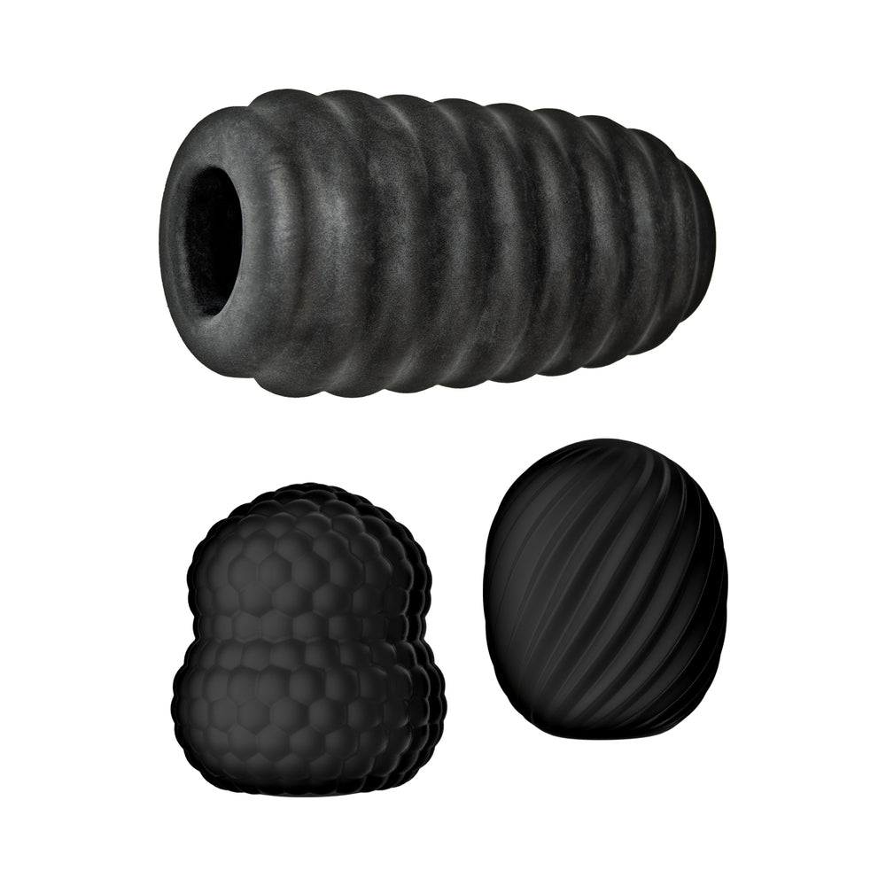 DELITE POCKET MASTURBATOR KIT BLACK