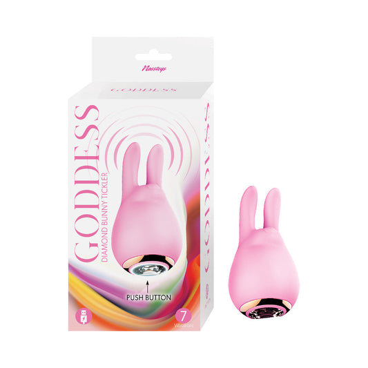 NASSTOYS - GODDESS DIAMOND BUNNY TICKLER PINK