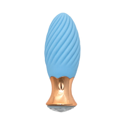 GODDESS DIAMOND TULIP MASSAGER BLUE