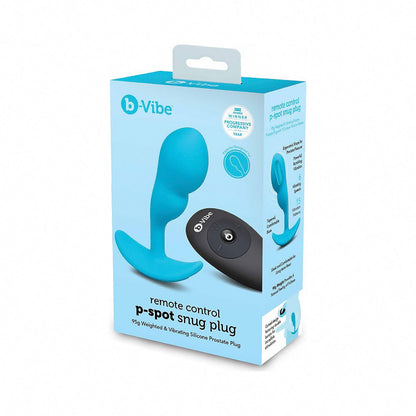 B-VIBE VIBRATING P-SPOT SNUG PLUG SMALL WITH RECHARGEABLE REMOTE CONTROL